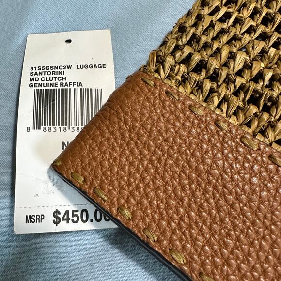 Michael Kors Santorini Raffia Clutch - Picture 4 of 8